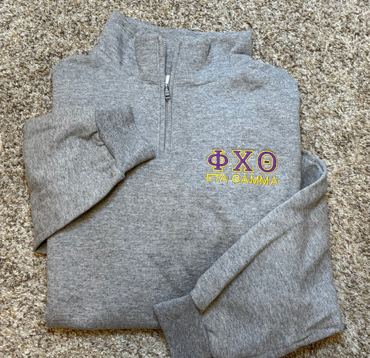 PCT 1/4 zip hoodie sweatshirt